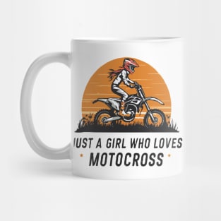 Just A Girl Who Loves Motocross. Motocross Mug